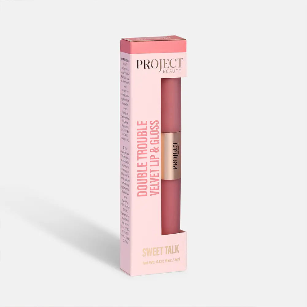 Double Trouble Velvet Lip & Gloss - Sweet Talk (4ml)